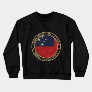 Vintage Independent State of Samoa Oceania Oceanian Flag Crewneck Sweatshirt